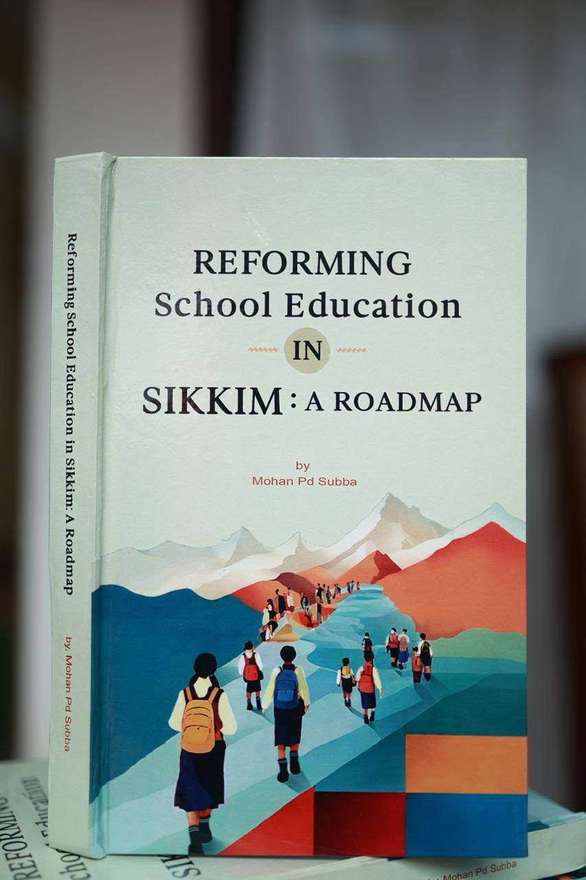 Close-up of the book cover of Reforming School Education in Sikkim: A Road Map by Mohan Pd. Subba